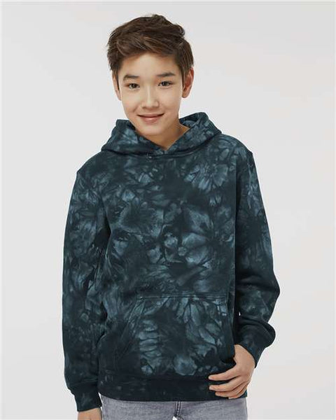 Independent Trading Co. PRM1500TD Youth Midweight Tie-Dyed Hooded Sweatshirt
