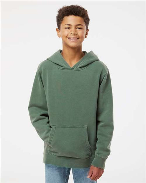 Independent Trading Co. PRM1500Y Youth Midweight Pigment-Dyed Hooded Sweatshirt