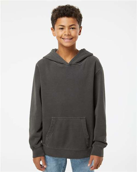 Independent Trading Co. PRM1500Y Youth Midweight Pigment-Dyed Hooded Sweatshirt