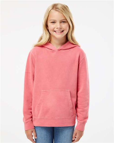 Independent Trading Co. PRM1500Y Youth Midweight Pigment-Dyed Hooded Sweatshirt