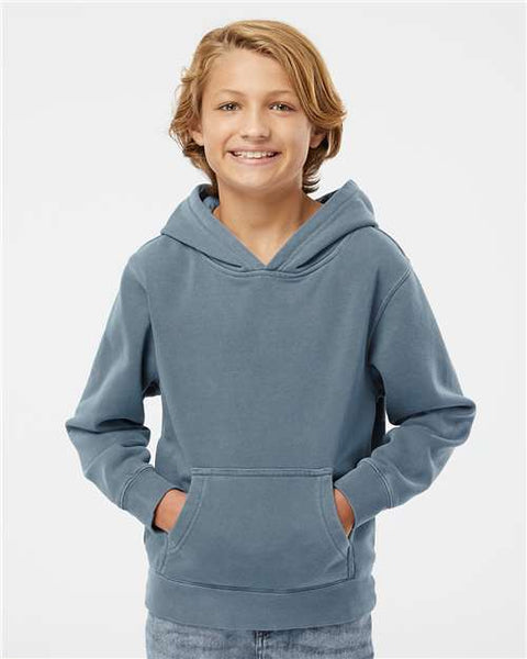 Independent Trading Co. PRM1500Y Youth Midweight Pigment-Dyed Hooded Sweatshirt