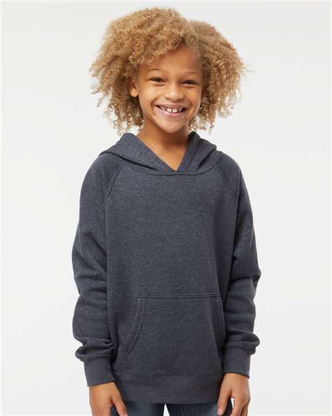 Independent Trading Co. PRM15YSB Youth Lightweight Special Blend Raglan Hooded Sweatshirt