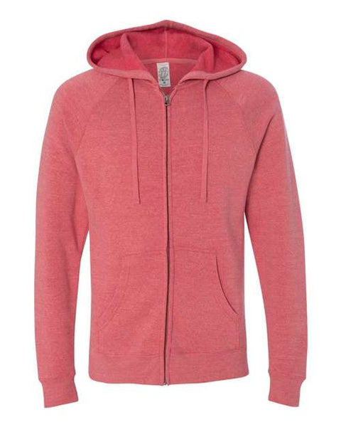 Independent Trading Co. PRM33SBZ Special Blend Raglan Full-Zip Hooded Sweatshirt