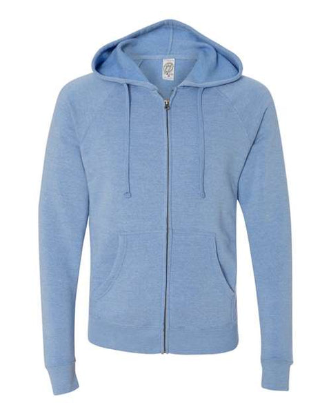 Independent Trading Co. PRM33SBZ Special Blend Raglan Full-Zip Hooded Sweatshirt