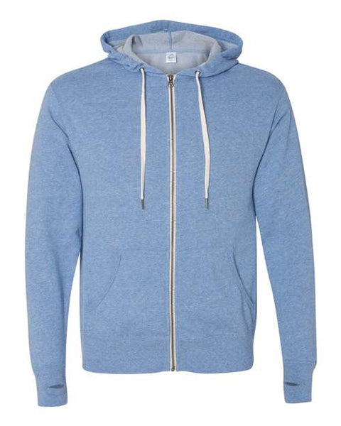 Independent Trading Co. PRM90HTZ Heathered French Terry Full-Zip Hooded Sweatshirt