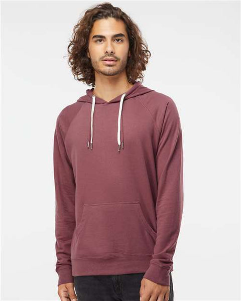 Independent Trading Co. SS1000 Icon Lightweight Loopback Terry Hooded Sweatshirt