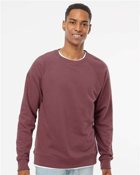 Independent Trading Co. SS1000C Icon Lightweight Loopback Terry Crewneck Sweatshirt