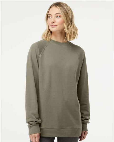 Independent Trading Co. SS1000C Icon Lightweight Loopback Terry Crewneck Sweatshirt