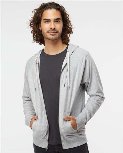 Independent Trading Co. SS1000Z Icon Lightweight Loopback Terry Full-Zip Hooded Sweatshirt