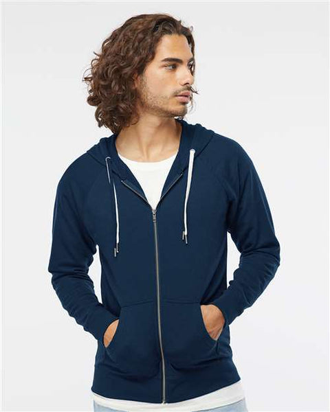 Independent Trading Co. SS1000Z Icon Lightweight Loopback Terry Full-Zip Hooded Sweatshirt