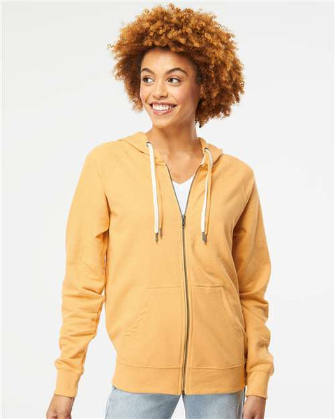 Independent Trading Co. SS1000Z Icon Lightweight Loopback Terry Full-Zip Hooded Sweatshirt