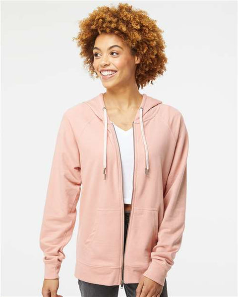Independent Trading Co. SS1000Z Icon Lightweight Loopback Terry Full-Zip Hooded Sweatshirt