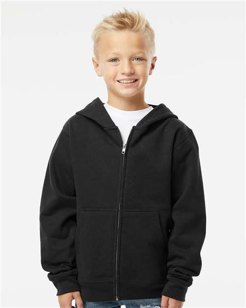 Independent Trading Co. SS4001YZ Youth Midweight Full-Zip Hooded Sweatshirt
