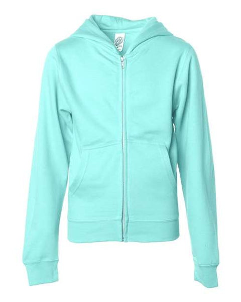 Independent Trading Co. SS4001YZ Youth Midweight Full-Zip Hooded Sweatshirt