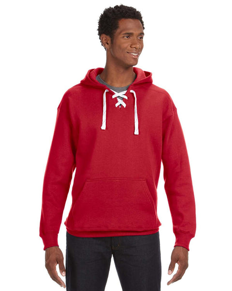 J America JA8830 Adult Sport Lace Hooded Sweatshirt