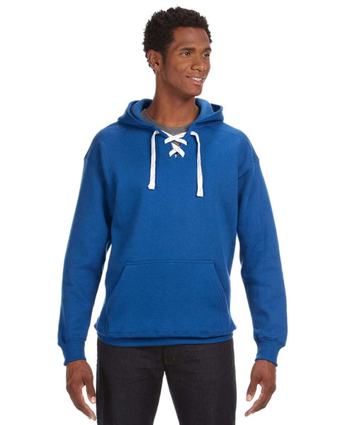 J America JA8830 Adult Sport Lace Hooded Sweatshirt
