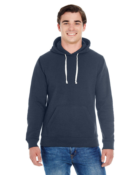 J America JA8871 Adult Triblend Pullover Fleece Hooded Sweatshirt