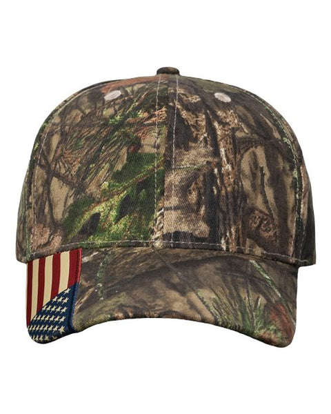 Kati LC350 Camo Woven USA Flag Cap