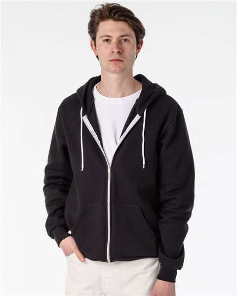 Los Angeles Apparel F97 USA-Made Flex Fleece Full-Zip Hooded Sweatshirt