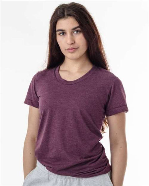 Los Angeles Apparel FF3001 USA-Made Women's 50/50 T-Shirt