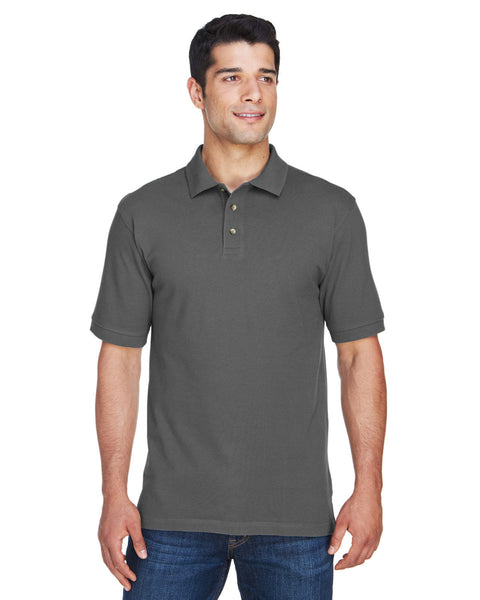 Harriton M200 Men's 6 oz. Ringspun Cotton Piqué Short-Sleeve Polo
