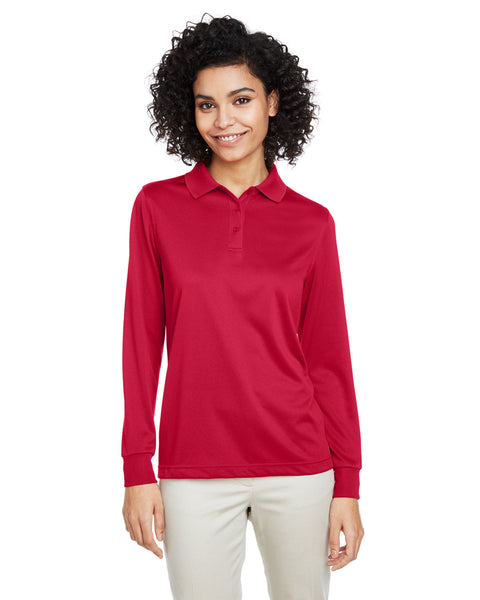 Harriton M348LW Ladies' Advantage Snag Protection Plus IL Long Sleeve Polo