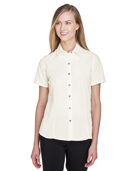 Harriton M560W Ladies' Barbados Textured CampShirt