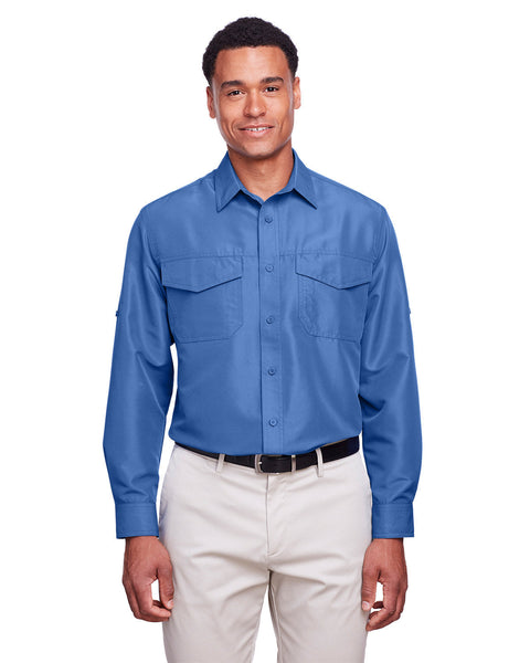 Harriton M580L Men's Key West Long-Sleeve Performance Staff Shirt