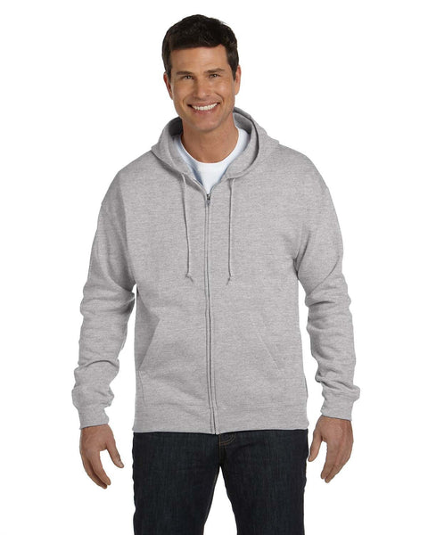 Hanes P180 Adult EcoSmart 50/50 Full-Zip Hooded Sweatshirt