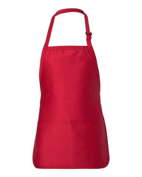 Q-Tees Q4250 Full-Length Apron with Pouch Pocket