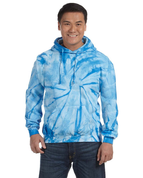 Tie-Dye CD877 Adult Tie-Dyed Pullover Hooded Sweatshirt